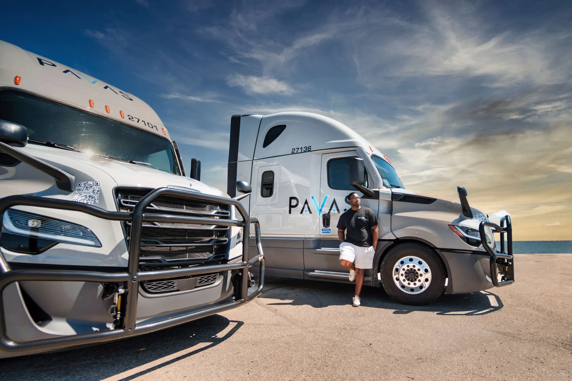 Pavas fleet of modern trucks